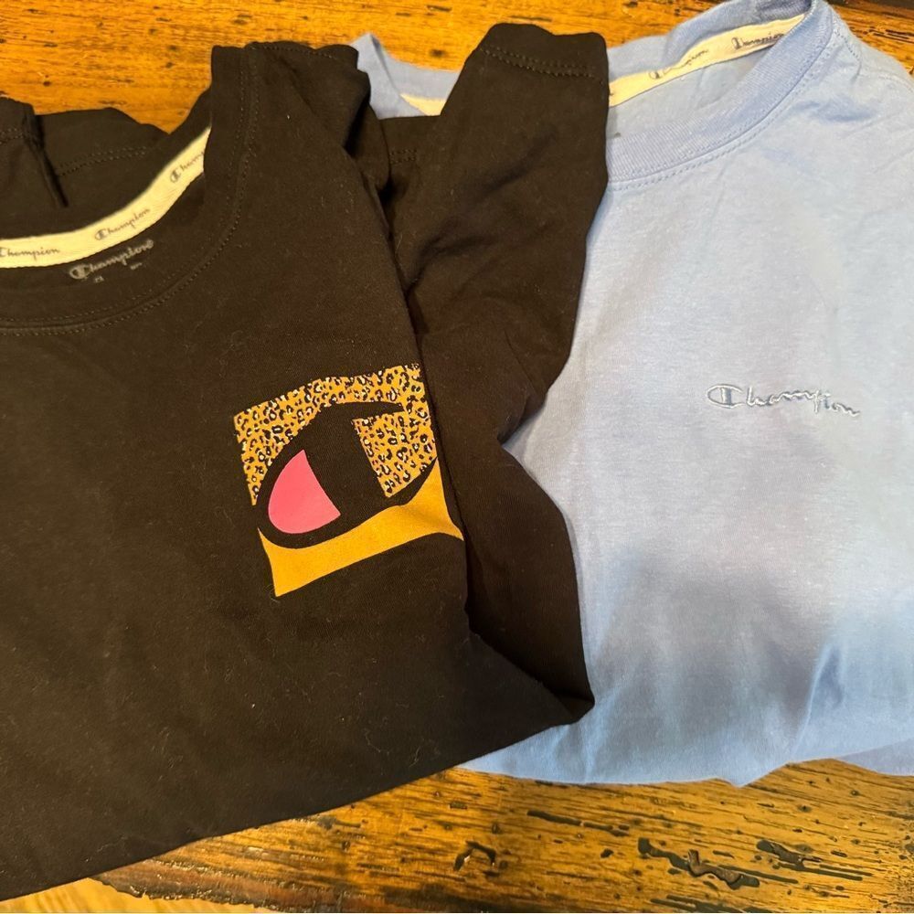 Lot of two Champion short sleeve tees size medium